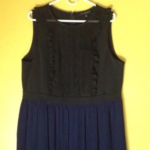 Eloquii Black & Navy Cocktail Dress in size 18